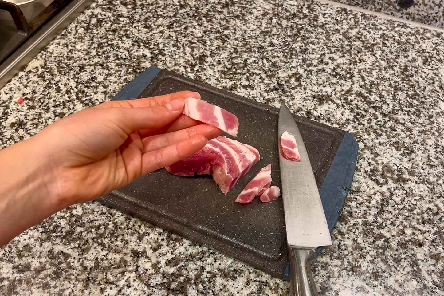 Step four for Pork Miso Soup (Tonjiru)