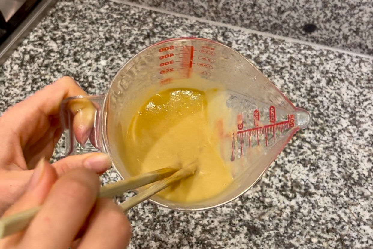 Step seven for Pork Miso Soup (Tonjiru)