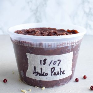 A tub of Anko (sweet red bean paste)